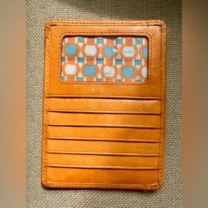 HOBO orange leather wallet - great condition!